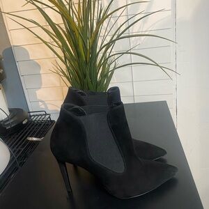 Ralph Lauren Black Heeled Boots with Stiletto Heel